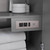 Wyndham WCF111172DKGC2UNSM70 Icon 72 Inch Double Bathroom Vanity in Dark Gray, Carrara Cultured Marble Countertop, Undermount Square Sinks, Brushed Nickel Trim, 70 Inch Mirror