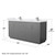 Wyndham WCF111172DKGWCUNSM70 Icon 72 Inch Double Bathroom Vanity in Dark Gray, White Cultured Marble Countertop, Undermount Square Sinks, Brushed Nickel Trim, 70 Inch Mirror