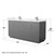 Wyndham WCF111172DKGWCUNSM70 Icon 72 Inch Double Bathroom Vanity in Dark Gray, White Cultured Marble Countertop, Undermount Square Sinks, Brushed Nickel Trim, 70 Inch Mirror