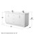 Wyndham WCF111172DWHC2UNSM70 Icon 72 Inch Double Bathroom Vanity in White, Carrara Cultured Marble Countertop, Undermount Square Sinks, Brushed Nickel Trim, 70 Inch Mirror