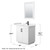 Wyndham WCF292930SWBC2UNSM24 Miranda 30 Inch Single Bathroom Vanity in White, Carrara Cultured Marble Countertop, Undermount Square Sink, Matte Black Trim, 24 Inch Mirror