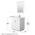 Wyndham WCF292930SWHWCUNSM24 Miranda 30 Inch Single Bathroom Vanity in White, White Cultured Marble Countertop, Undermount Square Sink, Brushed Nickel Trim, 24 Inch Mirror