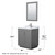 Wyndham WCF292930SKGCMUNSM24 Miranda 30 Inch Single Bathroom Vanity in Dark Gray, White Carrara Marble Countertop, Undermount Square Sink, Brushed Nickel Trim, 24 Inch Mirror