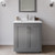 Wyndham WCF292930SKGWCUNSMXX Miranda 30 Inch Single Bathroom Vanity in Dark Gray, White Cultured Marble Countertop, Undermount Square Sink, Brushed Nickel Trim