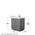 Wyndham WCF292930SKGWCUNSMXX Miranda 30 Inch Single Bathroom Vanity in Dark Gray, White Cultured Marble Countertop, Undermount Square Sink, Brushed Nickel Trim