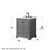 Wyndham WCS202030SGBCMUNOM24 Deborah 30 Inch Single Bathroom Vanity in Dark Gray, White Carrara Marble Countertop, Undermount Oval Sink, Matte Black Trim, 24 Inch Mirror