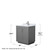 Wyndham WCF292930SKGCMUNSMXX Miranda 30 Inch Single Bathroom Vanity in Dark Gray, White Carrara Marble Countertop, Undermount Square Sink, Brushed Nickel Trim