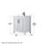 Wyndham WCV252530SWBC2UNSM24 Daria 30 Inch Single Bathroom Vanity in White, Carrara Cultured Marble Countertop, Undermount Square Sink, Matte Black Trim, 24 Inch Mirror
