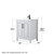 Wyndham WCV252530SWBWCUNSM24 Daria 30 Inch Single Bathroom Vanity in White, White Cultured Marble Countertop, Undermount Square Sink, Matte Black Trim, 24 Inch Mirror