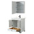Wyndham WCS202030SWBC2UNSMED Deborah 30 Inch Single Bathroom Vanity in White, Carrara Cultured Marble Countertop, Undermount Square Sink, Matte Black Trim, Medicine Cabinet