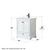Wyndham WCS202030SWBC2UNSMED Deborah 30 Inch Single Bathroom Vanity in White, Carrara Cultured Marble Countertop, Undermount Square Sink, Matte Black Trim, Medicine Cabinet
