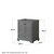 Wyndham WCS202030SGBCXSXXMED Deborah 30 Inch Single Bathroom Vanity in Dark Gray, No Countertop, No Sink, Matte Black Trim, Medicine Cabinet Wyndham WCS202030SGBCXSXXMED Deborah 30 Inch Single Bathroom Vanity in Dark Gray, No Countertop, No Sink, Matte Black Trim, Medicine Cabinet