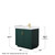 Wyndham WCF292936SGDWCUNSMXX Miranda 36 Inch Single Bathroom Vanity in Green, White Cultured Marble Countertop, Undermount Square Sink, Brushed Gold Trim