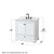 Wyndham WCS202036SWBCMUNOMED Deborah 36 Inch Single Bathroom Vanity in White, White Carrara Marble Countertop, Undermount Oval Sink, Matte Black Trim, Medicine Cabinet