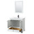Wyndham WCS202036SWBWCUNSM24 Deborah 36 Inch Single Bathroom Vanity in White, White Cultured Marble Countertop, Undermount Square Sink, Matte Black Trim, 24 Inch Mirror