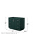 Wyndham WCF292942SGECXSXXMXX Miranda 42 Inch Single Bathroom Vanity in Green, No Countertop, No Sink, Brushed Nickel Trim