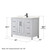 Wyndham WCV252548SWBC2UNSMED Daria 48 Inch Single Bathroom Vanity in White, Carrara Cultured Marble Countertop, Undermount Square Sink, Matte Black Trim, Medicine Cabinet