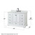 Wyndham WCS202048SWBCMUNOM46 Deborah 48 Inch Single Bathroom Vanity in White, White Carrara Marble Countertop, Undermount Oval Sink, Matte Black Trim, 46 Inch Mirror
