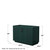 Wyndham WCF292948SGKCXSXXMXX Miranda 48 Inch Single Bathroom Vanity in Green, No Countertop, No Sink, Matte Black Trim