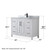Wyndham WCV252548SWBCMUNSMED Daria 48 Inch Single Bathroom Vanity in White, White Carrara Marble Countertop, Undermount Square Sink, Matte Black Trim, Medicine Cabinet