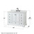 Wyndham WCS202048SWBCMUNOMED Deborah 48 Inch Single Bathroom Vanity in White, White Carrara Marble Countertop, Undermount Oval Sink, Matte Black Trim, Medicine Cabinet