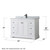 Wyndham WCV232348SWBCMUNSM46 Avery 48 Inch Single Bathroom Vanity in White, White Carrara Marble Countertop, Undermount Square Sink, Matte Black Trim, 46 Inch Mirror