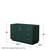 Wyndham WCF292954SGDCXSXXMXX Miranda 54 Inch Single Bathroom Vanity in Green, No Countertop, No Sink, Brushed Gold Trim