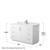 Wyndham WCF292954SWHCMUNSMXX Miranda 54 Inch Single Bathroom Vanity in White, White Carrara Marble Countertop, Undermount Square Sink, Brushed Nickel Trim