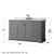 Wyndham WCV232360SGBCMUNOM58 Avery 60 Inch Single Bathroom Vanity in Dark Gray, White Carrara Marble Countertop, Undermount Oval Sink, Matte Black Trim, 58 Inch Mirror