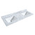 Wyndham WCS202060DGBCMUNSMED Deborah 60 Inch Double Bathroom Vanity in Dark Gray, White Carrara Marble Countertop, Undermount Square Sinks, Matte Black Trim, Medicine Cabinets