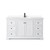 Wyndham WCV232360SWBWCUNSMXX Avery 60 Inch Single Bathroom Vanity in White, White Cultured Marble Countertop, Undermount Square Sink, Matte Black Trim