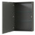 Wyndham WCS202060SGBC2UNSMED Deborah 60 Inch Single Bathroom Vanity in Dark Gray, Carrara Cultured Marble Countertop, Undermount Square Sink, Matte Black Trim, Medicine Cabinet