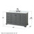 Wyndham WCS202060SGBCMUNOMED Deborah 60 Inch Single Bathroom Vanity in Dark Gray, White Carrara Marble Countertop, Undermount Oval Sink, Matte Black Trim, Medicine Cabinet