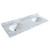 Wyndham WCS202060DGBCMUNOM24 Deborah 60 Inch Double Bathroom Vanity in Dark Gray, White Carrara Marble Countertop, Undermount Oval Sinks, Matte Black Trim, 24 Inch Mirrors