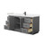 Wyndham WCF292966SGBC2UNSMXX Miranda 66 Inch Single Bathroom Vanity in Dark Gray, Carrara Cultured Marble Countertop, Undermount Square Sink, Matte Black Trim