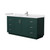 Wyndham WCF292966SGEWCUNSMXX Miranda 66 Inch Single Bathroom Vanity in Green, White Cultured Marble Countertop, Undermount Square Sink, Brushed Nickel Trim