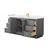 Wyndham WCF292966SGGC2UNSMXX Miranda 66 Inch Single Bathroom Vanity in Dark Gray, Carrara Cultured Marble Countertop, Undermount Square Sink, Brushed Gold Trim