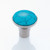 JVJ Polished Nickel 30 mm (1 3/16") Round Glass Door Knob - Turquoise - 49014