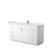 Wyndham WCF292966SWHWCUNSMXX Miranda 66 Inch Single Bathroom Vanity in White, White Cultured Marble Countertop, Undermount Square Sink, Brushed Nickel Trim