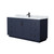 Wyndham WCF292966SBBCMUNSMXX Miranda 66 Inch Single Bathroom Vanity in Dark Blue, White Carrara Marble Countertop, Undermount Square Sink, Matte Black Trim