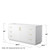 Wyndham WCF292966SWGCXSXXM58 Miranda 66 Inch Single Bathroom Vanity in White, No Countertop, No Sink, Brushed Gold Trim, 58 Inch Mirror