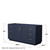 Wyndham WCF292966SBLCXSXXMXX Miranda 66 Inch Single Bathroom Vanity in Dark Blue, No Countertop, No Sink, Brushed Gold Trim