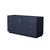Wyndham WCF292966SBNCXSXXMXX Miranda 66 Inch Single Bathroom Vanity in Dark Blue, No Countertop, No Sink, Brushed Nickel Trim