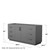 Wyndham WCF292966SGBCXSXXMXX Miranda 66 Inch Single Bathroom Vanity in Dark Gray, No Countertop, No Sink, Matte Black Trim