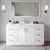 Wyndham WCF292966SWGWCUNSM58 Miranda 66 Inch Single Bathroom Vanity in White, White Cultured Marble Countertop, Undermount Square Sink, Brushed Gold Trim, 58 Inch Mirror