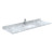 Wyndham WCF292966SGECMUNSM58 Miranda 66 Inch Single Bathroom Vanity in Green, White Carrara Marble Countertop, Undermount Square Sink, Brushed Nickel Trim, 58 Inch Mirror