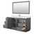 Wyndham WCF292966SGGCMUNSM58 Miranda 66 Inch Single Bathroom Vanity in Dark Gray, White Carrara Marble Countertop, Undermount Square Sink, Brushed Gold Trim, 58 Inch Mirror