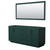 Wyndham WCF292972DGKCXSXXM70 Miranda 72 Inch Double Bathroom Vanity in Green, No Countertop, No Sink, Matte Black Trim, 70 Inch Mirror Wyndham WCF292972DGKCXSXXM70 Miranda 72 Inch Double Bathroom Vanity in Green, No Countertop, No Sink, Matte Black Trim, 70 Inch Mirror