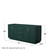 Wyndham WCF292972DGECXSXXMXX Miranda 72 Inch Double Bathroom Vanity in Green, No Countertop, No Sink, Brushed Nickel Trim