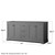 Wyndham WCV232372DGBCXSXXM70 Avery 72 Inch Double Bathroom Vanity in Dark Gray, No Countertop, No Sinks, Matte Black Trim, 70 Inch Mirror